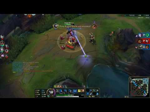 League of Legends Rengar B0T as Rengar jungle vs Nautilus jungle season 6
