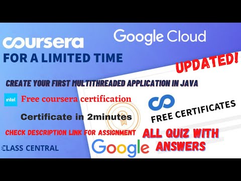 Create Your First Multithreaded Application in Java, All Quiz Answers.#coursera #learning #quiz