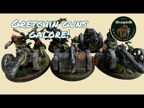 Middlehammer gretchin goblin artillery painted for Deadzone and Firefight