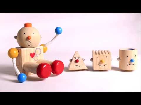 PlanToys lavinamoji priemonė - žaidimas Pastatyk robotą (PT5183) video