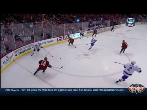 Mikko Koivu snaps one five-hole past Nabokov