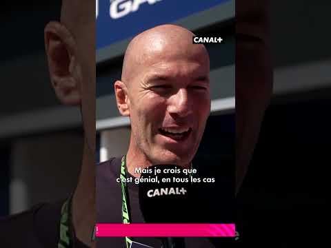 ZINÉDINE ZIDANE très heureux au Grand Prix d'Espagne 😁