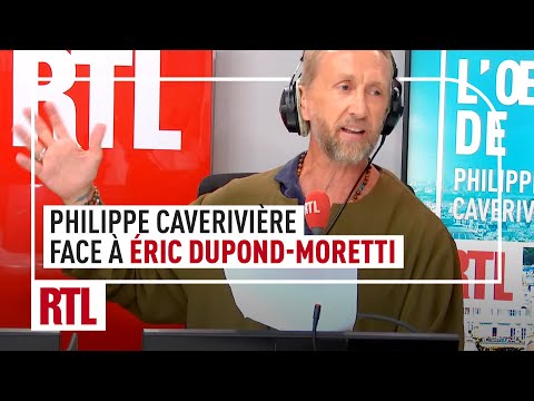 Philippe Caverivière facing Éric Dupond-Moretti, Minister of Justice