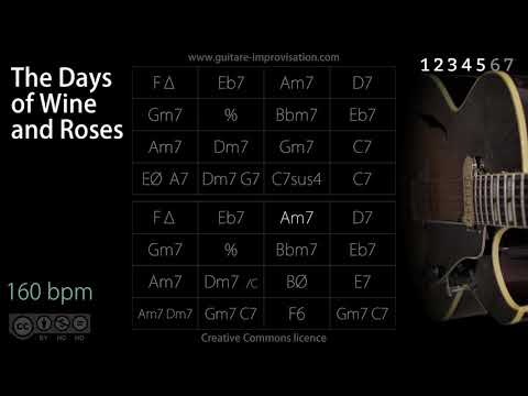 The Days of Wine and Roses (Jazz/Swing feel) 160 bpm : Backing Track