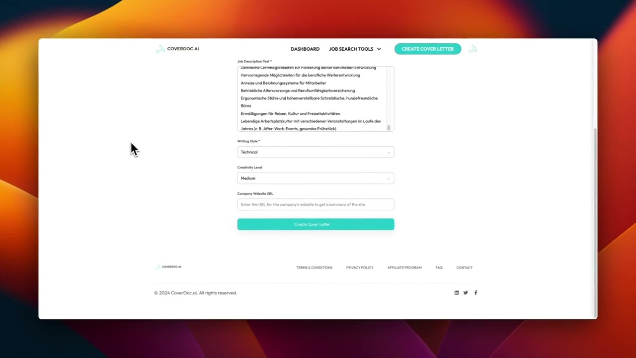 CoverDoc.ai tutorial