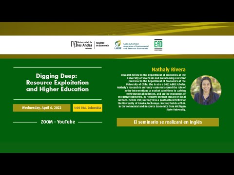 LAERE-EfD Seminar | Digging Deep: Resource Exploitationand Higher Education