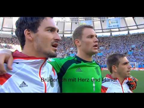 National Anthem of Germany FINAL 2014 (with Subtitles)