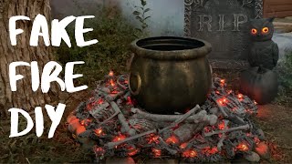 Incredible Fake Fire Prop DIY for Halloween & 