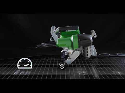 Plastic sheet welding - twinny s machine - leister, automati...
