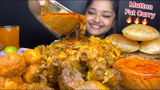 Download lagu SPICY MUTTON FAT CURRY 🔥 SPICY MUTTON CURRY, HYDERABADI EGG KORMA WITH PURI AND RICE | EATING SHOW mp3