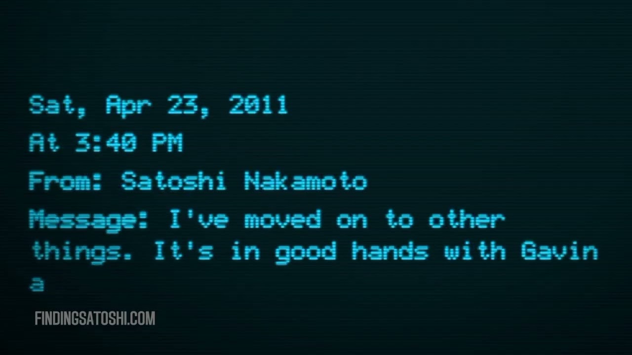 Miniature de la vidéo Satoshi's Final Message du film Finding Satoshi