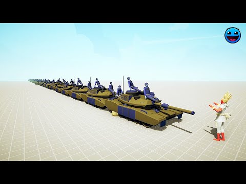 SUPER PEASANT vs TANK TO THE EDGE OF THE MAP | Totally Accurate Battle Simulator