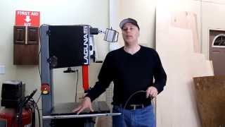 Laguna 1412 band saw vibration test