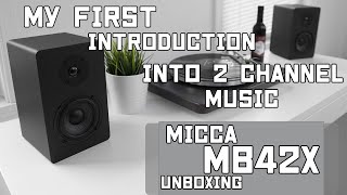 Video thumbnail for Micca MB42x Bookshelf Speaker • 2 Channel Demo With 6.5" Sub • Pretty Good • Unboxing by Sprite Ent.