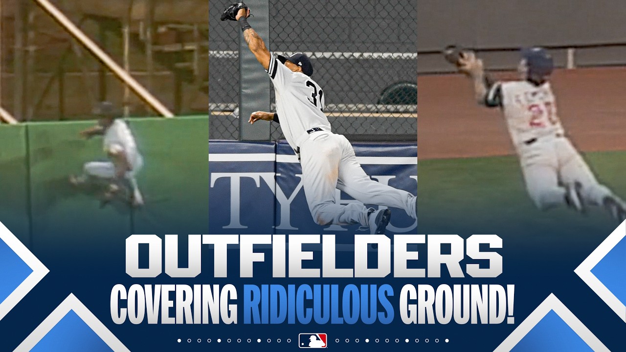 Jim Edmonds, Willie Mays & MORE outfielders who made LEGENDARY CATCHES covering a ton of ground! 😯