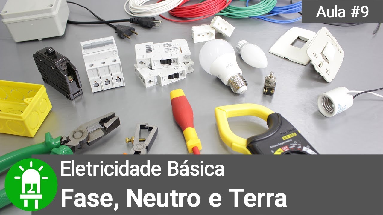 Qual a diferença entre FASE, NEUTRO e TERRA ? - Entenda os fios da eletricidade ! - Aula#9