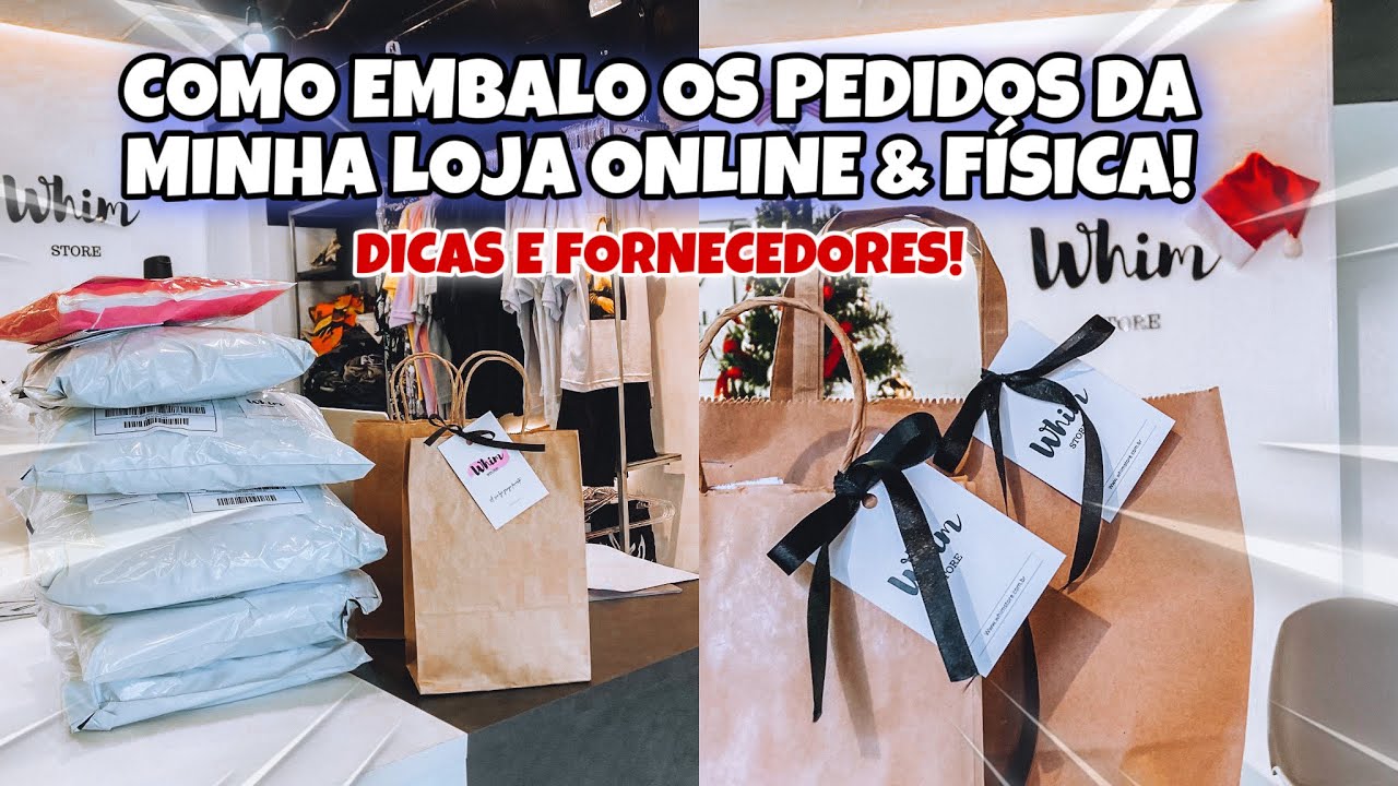 COMO EMBALO OS PEDIDOS DA MINHA LOJA ONLINE & FÍSICA! Embale os pedidos comigo: embalagem, dicas e +