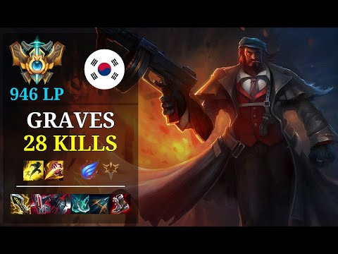 Graves Jungle vs Viego - 28 kills - Fengjianjian KR Challenger (946 LP) Patch 11.5