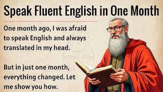 How I Spoke Fluent English in One Month || Graded Reader || Speak English Fluently ✅️ 