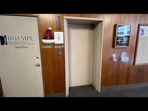 Vintage Otis Black Button Traction Elevator - Steubenville, OH