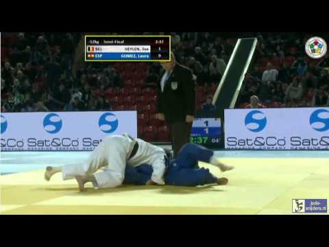 Judo 2015 Grand Prix Tbilisi: Heylen (BEL) - Gomez (ESP) [-52kg] semi-final