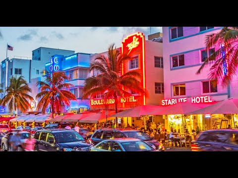 Miami Ocean Drive 2022 (Scarface film location, Gianni Versace villa)