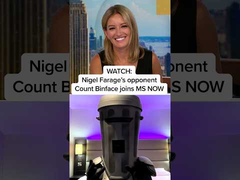 Nigel Farage's opponent Count Binface joins MS NOW