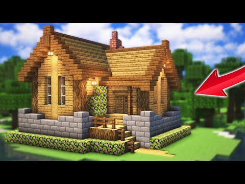 Simple Oak Survival House - Minecraft Tutorial