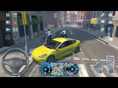 Tesla Car Taxi Drive - Taxi Sim 2020 - Android, iOS Gameplay Walkthrough FHD