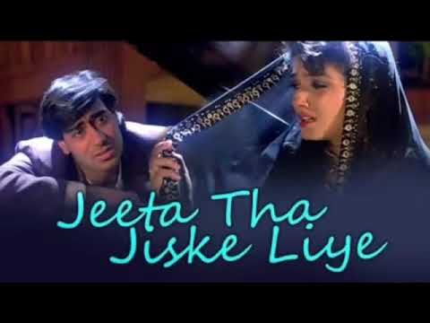 Jeeta Tha Jiske Liye Sad SongAlka Yagnik  Kumar SanuDilwale 1994360p