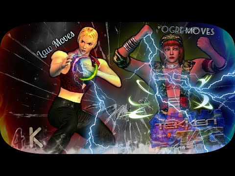 Nina ( Law Moves ) & Anna ( Ogre Moves ) Hard Tekken Tag Remastered UHD 4K