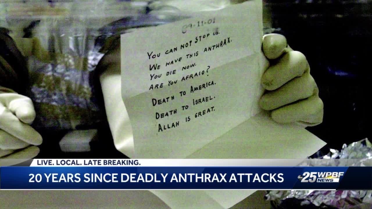 20 years since deadly anthrax attacks