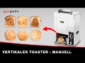 Commercial Vertical Bun Toaster – Manual - Burger & Hot Dog Buns - 2 kW - 50–300 °C