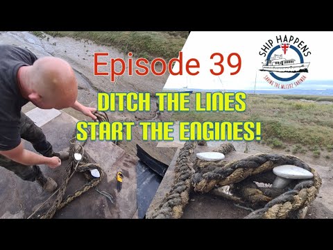 Ep 39 - Taking Our Lines Off During High Water! Our WW2 Wooden Boat Restoration