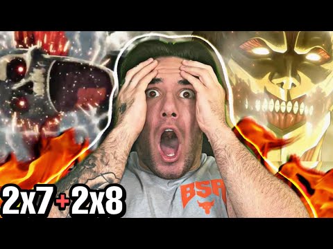 ATTACK ON TITAN 2x7 and 2x8 (REACTION)