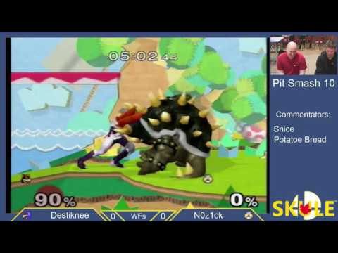 Pit Smash 2.10 Melee WF - N0z1ck(Sheik) vs Destiknee(Falco/Bowser)