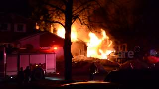 preview picture of video 'House Fire in Barrie March 13, 2015'