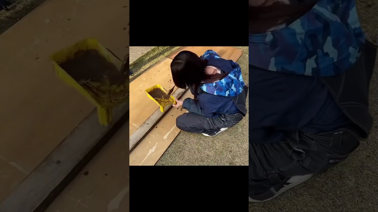 ゆきかぜのバス停に外灯を作るメガネ女子 #ゆきかぜ #独身メガネ #初心者DIY