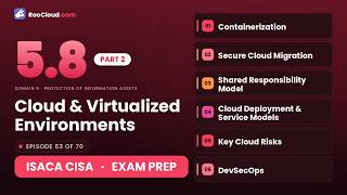ISACA CISA 5.8 - Cloud & Virtualized Environments (Part 2 of 2) - Exam Prep