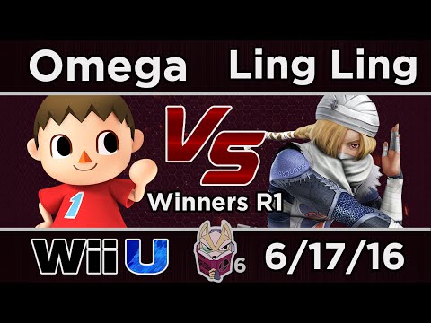 The Briggs House 6 - Omega (Villager, Mario, Corrin) Vs. Ling Ling (Sheik, Cloud) SSB4 R1 - Smash 4