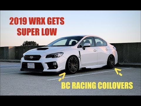 BC Racing Coilovers on 19' WRX