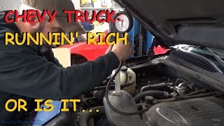 Chevrolet Silverado - P0172 P0175 Running Rich