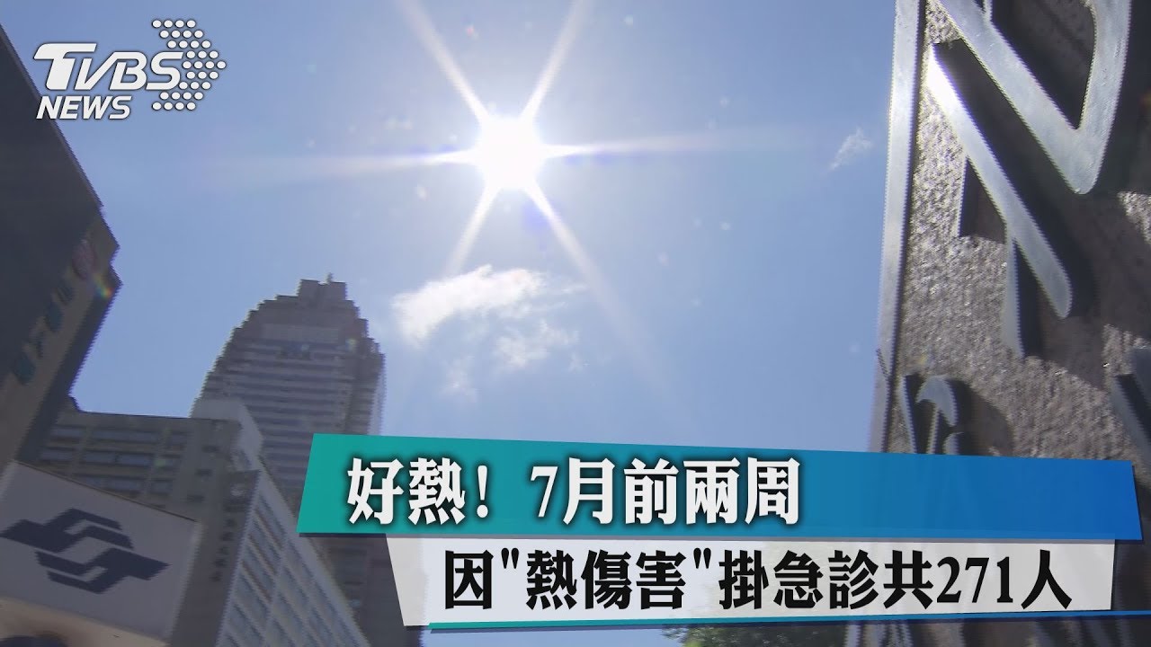 好熱！　7月前2周因「熱傷害」掛急診共271人