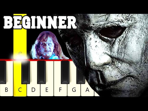 5 Scary Spooky Halloween Tunes - Very Easy and Slow Piano / Keyboard tutorial - Beginner
