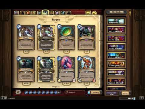 20170117 Hearthstone - Crafting 1 Preparation and Edwin VanCleef