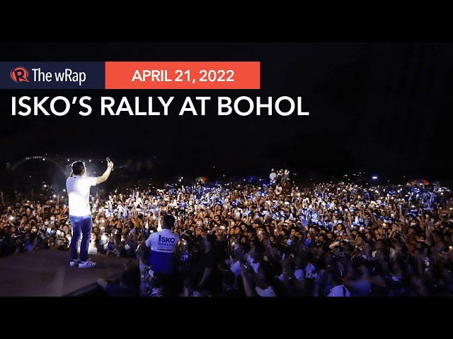 Isko’s Bohol trip ends with well-attended concert-rally in Tagbilaran