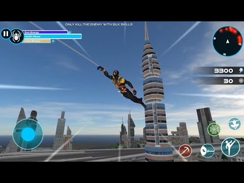 Flying Stickman Spider Rope Hero City Rescue Missions | Best Android GamePlay