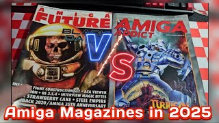 Battle of the Amiga mags! I crack open Amiga Future 📘 and Amiga Addict 📙