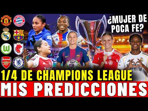 My PREDICTIONS 🔮 CHAMPIONS LEAGUE QUARTER-FINALS ⚽ KEY PLAYERS 🔥 GREAT MATCHES! #uwcl