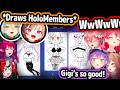 HoloJP S Reactions To HoloEN S Drawings Are Too Funny Hololive